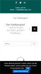 Mobile Screenshot of feldberghof.com